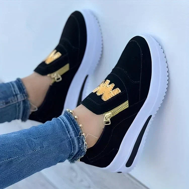 🔥2025 Heißer Verkauf🔥👍Orthopädische Plateau-Reißverschluss-Sneaker für Damen👞