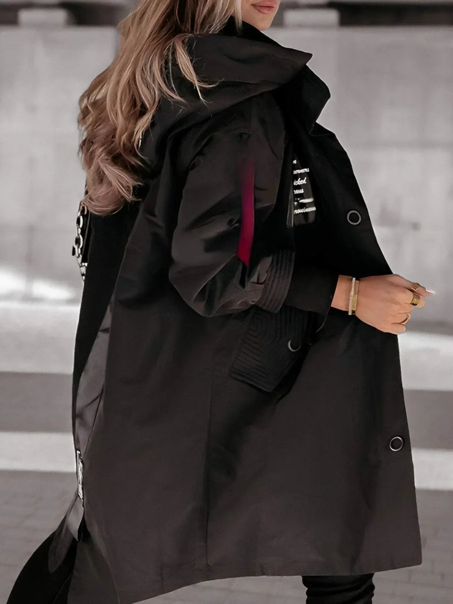 💜 LETZTER TAG DER AKTION – 50% RABATT 💜 Damenjacke mit langen Ärmeln und Kapuze