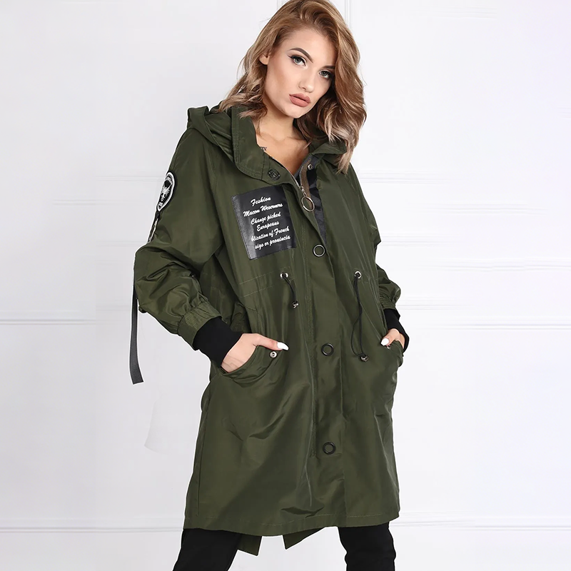 💜 LETZTER TAG DER AKTION – 50% RABATT 💜 Damenjacke mit langen Ärmeln und Kapuze