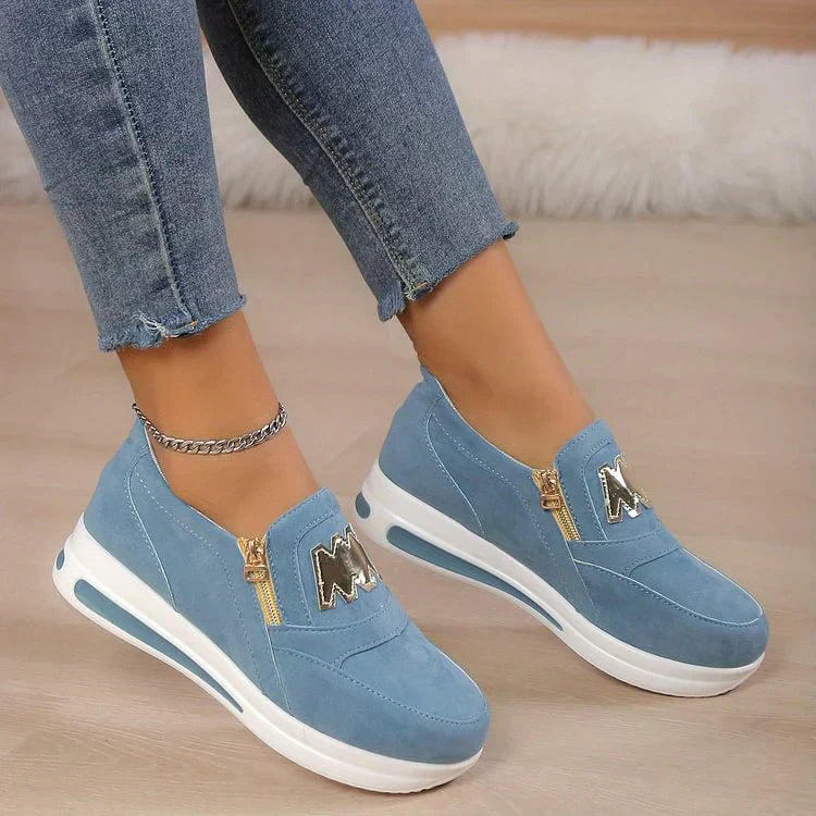 🔥2025 Heißer Verkauf🔥👍Orthopädische Plateau-Reißverschluss-Sneaker für Damen👞