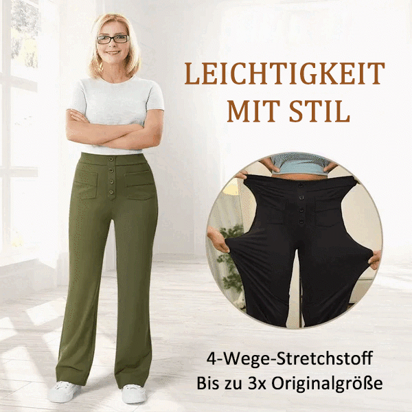 🔥GROSSER AUSVERKAUF💷Bester Preis🔥Damen Casual Hohe Taille Stretch-Hose