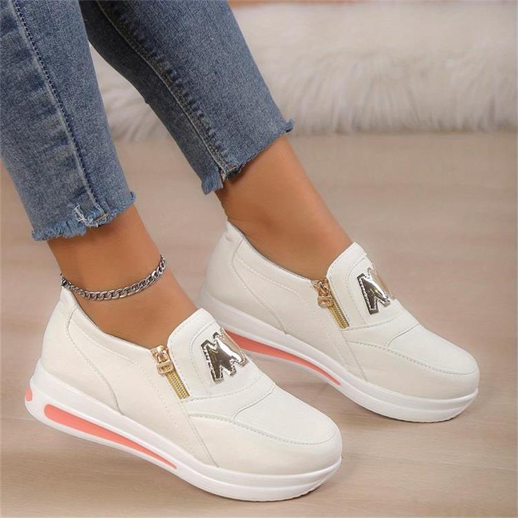 🔥2025 Heißer Verkauf🔥👍Orthopädische Plateau-Reißverschluss-Sneaker für Damen👞