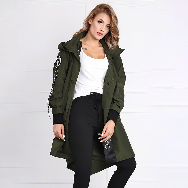 💜 LETZTER TAG DER AKTION – 50% RABATT 💜 Damenjacke mit langen Ärmeln und Kapuze