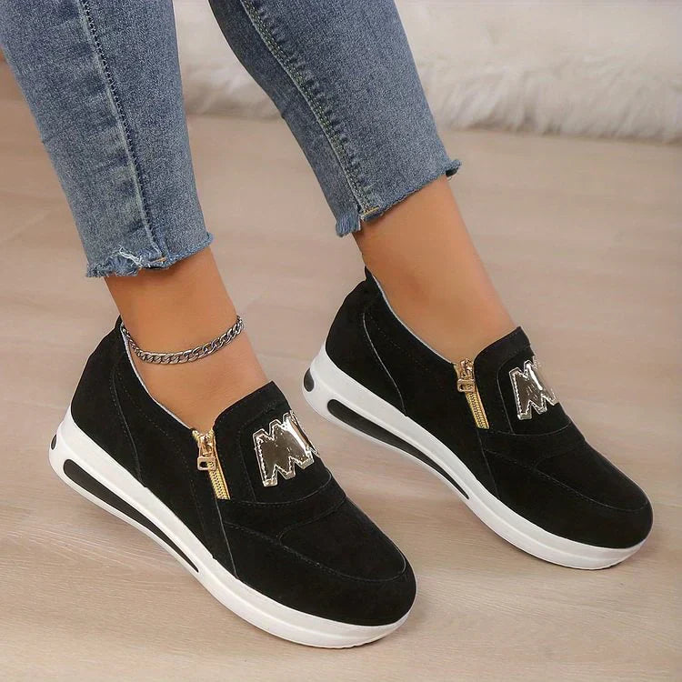 🔥2025 Heißer Verkauf🔥👍Orthopädische Plateau-Reißverschluss-Sneaker für Damen👞