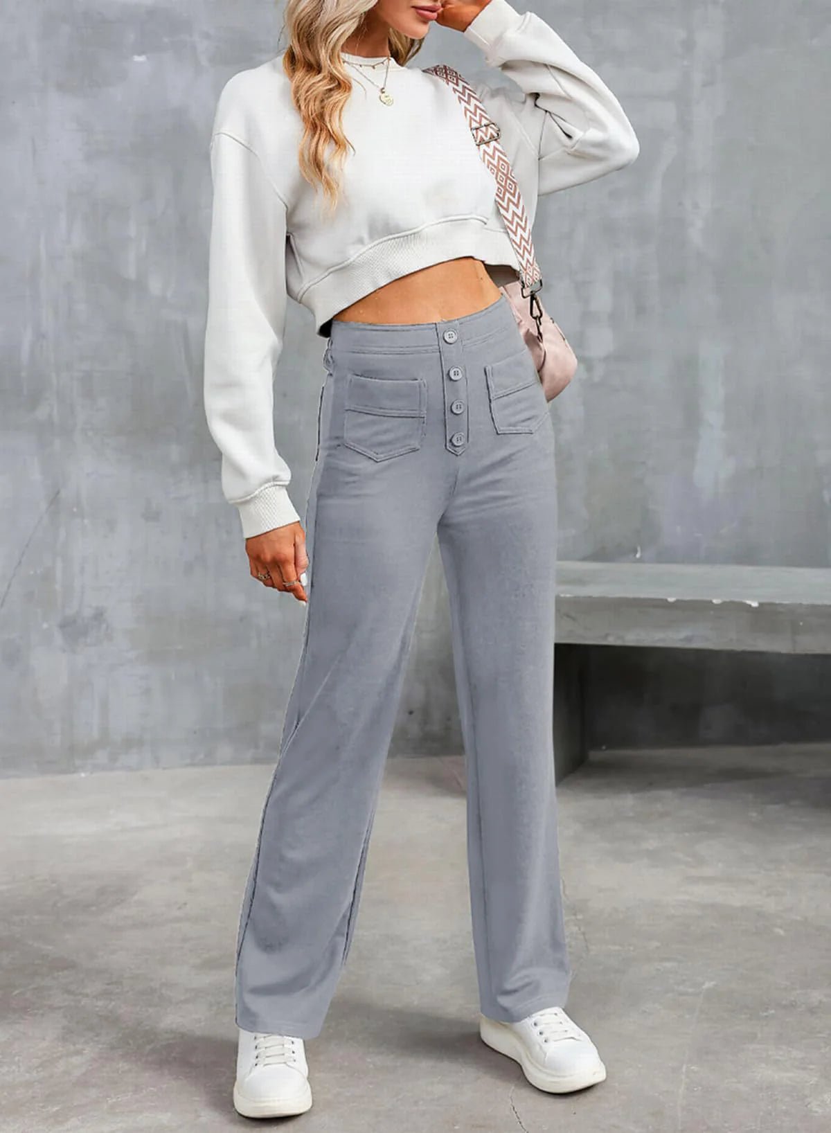 🔥GROSSER AUSVERKAUF💷Bester Preis🔥Damen Casual Hohe Taille Stretch-Hose