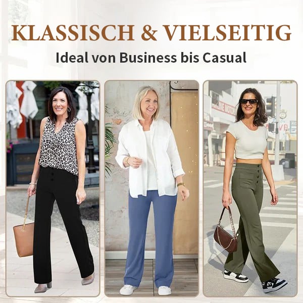 🔥GROSSER AUSVERKAUF💷Bester Preis🔥Damen Casual Hohe Taille Stretch-Hose