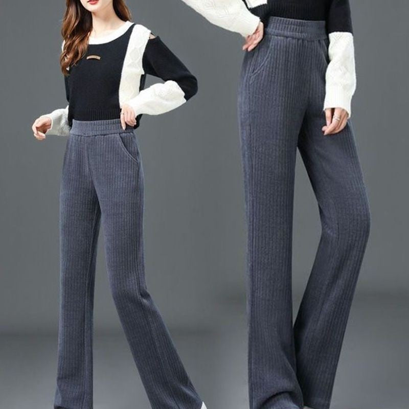 🚶👖Neue Slim Fit Damenhose mit breitem Gummibund🍁New für den Herbst✨
