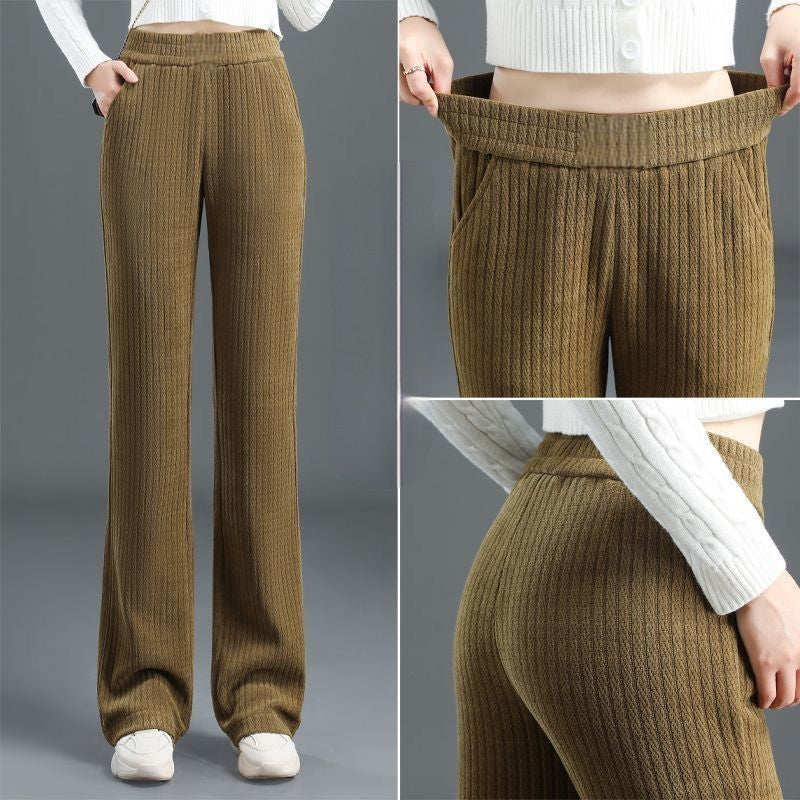 🚶👖Neue Slim Fit Damenhose mit breitem Gummibund🍁New für den Herbst✨