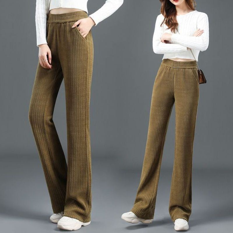 🚶👖Neue Slim Fit Damenhose mit breitem Gummibund🍁New für den Herbst✨
