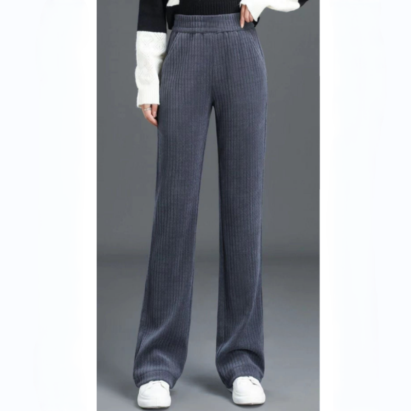 🚶👖Neue Slim Fit Damenhose mit breitem Gummibund🍁New für den Herbst✨