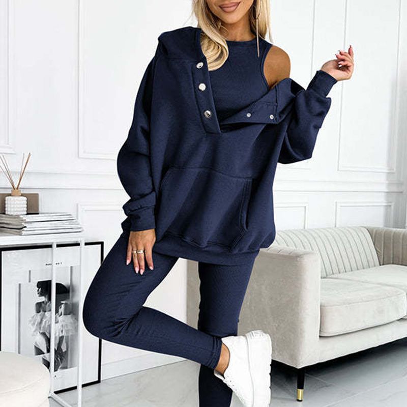 ⏳Begrenzte Zeit 50% Rabatt⏰Lässiger und bequemer Sweatshirt-Anzug mit Kapuze