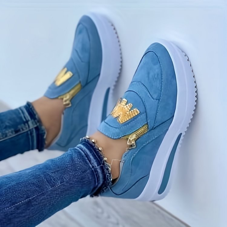 🔥2025 Heißer Verkauf🔥👍Orthopädische Plateau-Reißverschluss-Sneaker für Damen👞