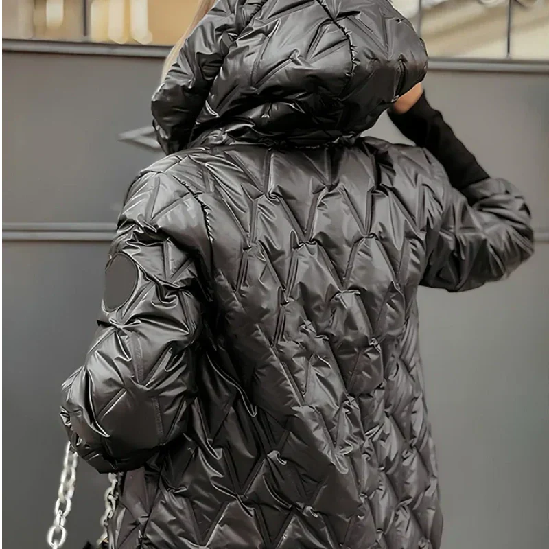 ❄️2025 Winter Neu Verkauf ❄️Damen Baumwolle mit Kapuze Patchwork Jacke🔥KOSTENLOSER VERSAND