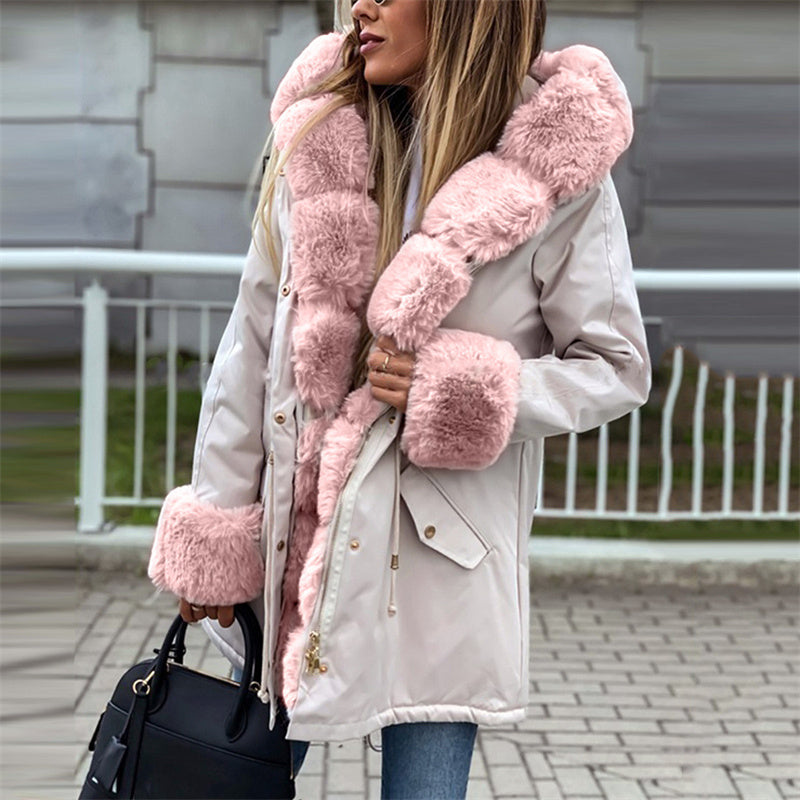 đ„Damenparka mit abnehmbarem Puffpelzkragen