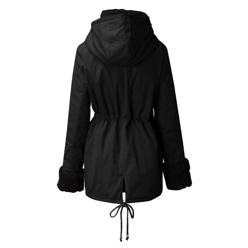 đ„Damenparka mit abnehmbarem Puffpelzkragen