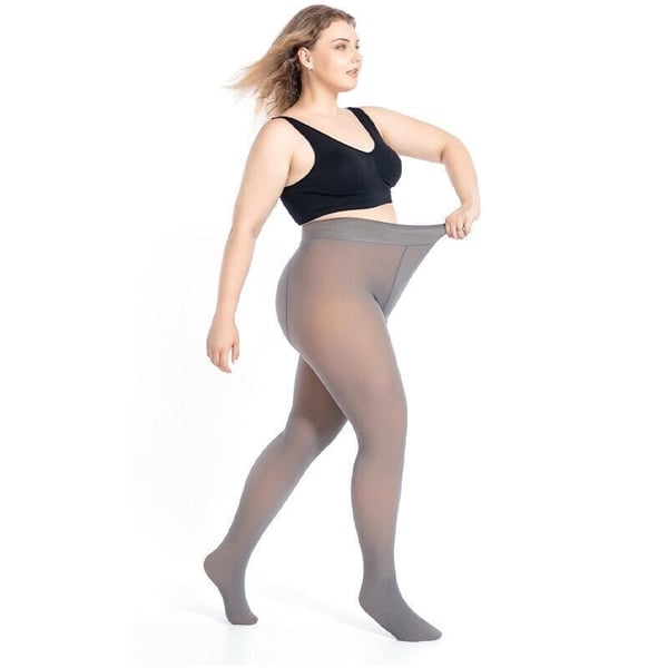 Warme, elastische Strumpfhose mit Kunst plüschfutter