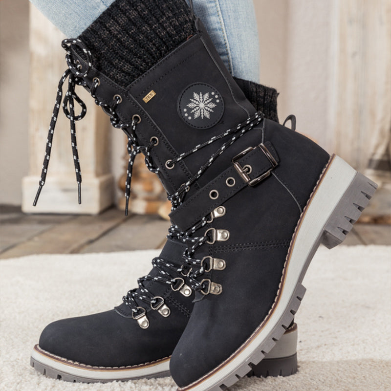 ❄️Winterschlussverkauf 60% RABATT🎁Wasserdichte Knie-Schneestiefel für Damen