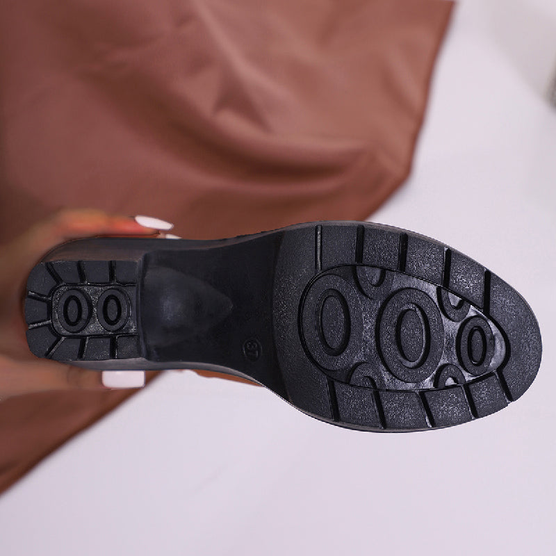 đ„Solange der Vorrat reicht 40 % Rabatt!đDamen Stiefeletten mit dickem Absatz und Strass-Dekor