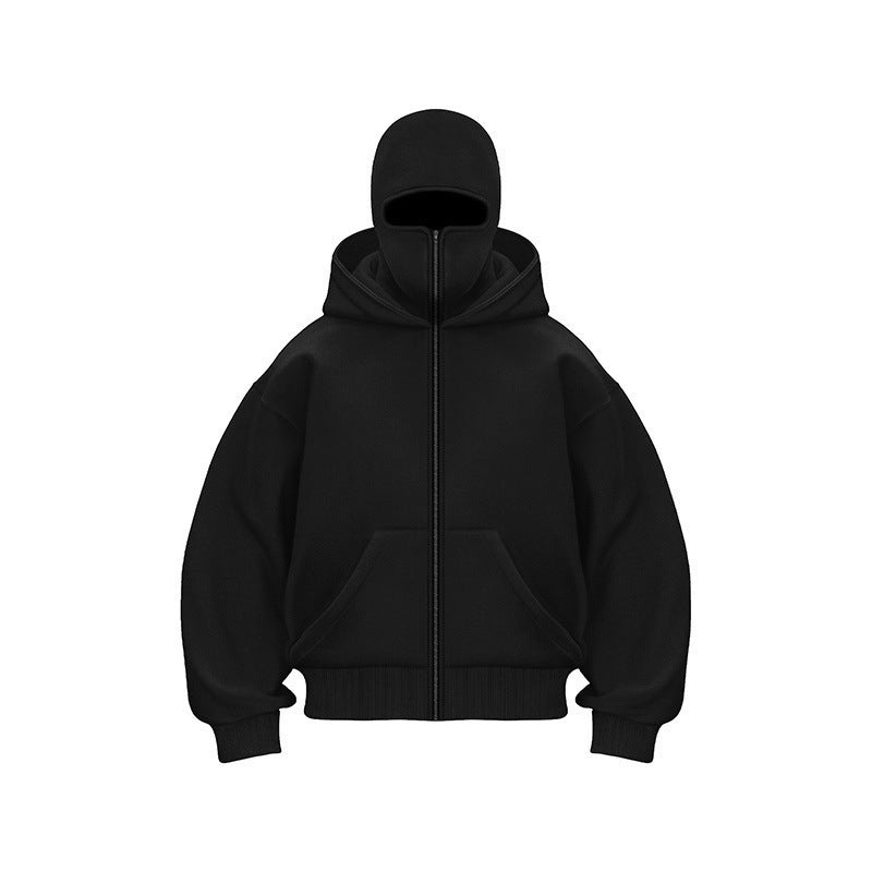 Ninja-Kapuzenpullover mit Reißverschluss für Männer und Frauen