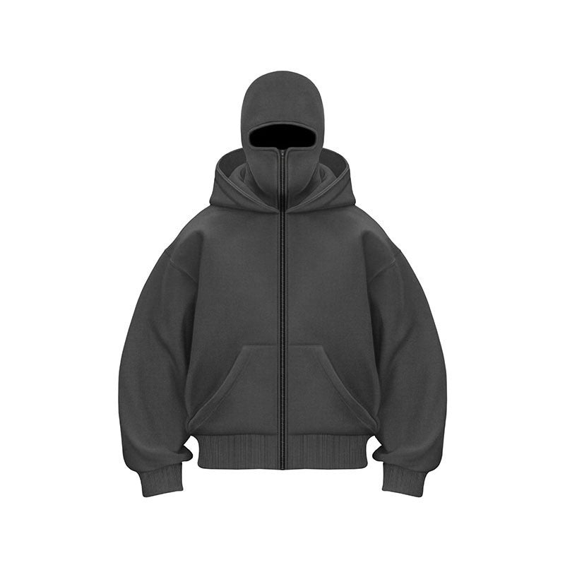 Ninja-Kapuzenpullover mit Reißverschluss für Männer und Frauen