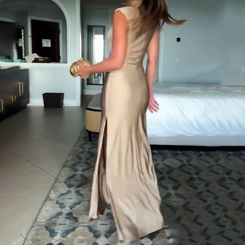 Sexy Abendkleid mit Cut-Outs und seitlichem Schlitz