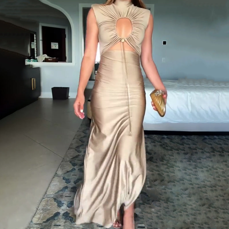 Sexy Abendkleid mit Cut-Outs und seitlichem Schlitz