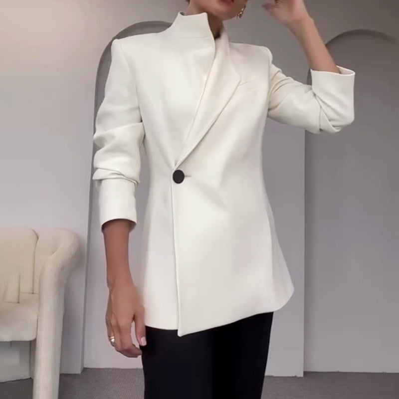 Modischer einreihiger Blazer mit Reverskragen für Damen