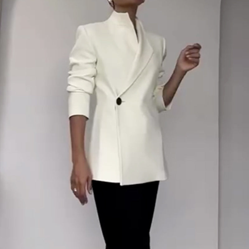Modischer einreihiger Blazer mit Reverskragen für Damen