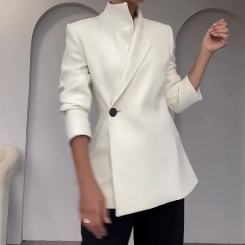 Modischer einreihiger Blazer mit Reverskragen für Damen