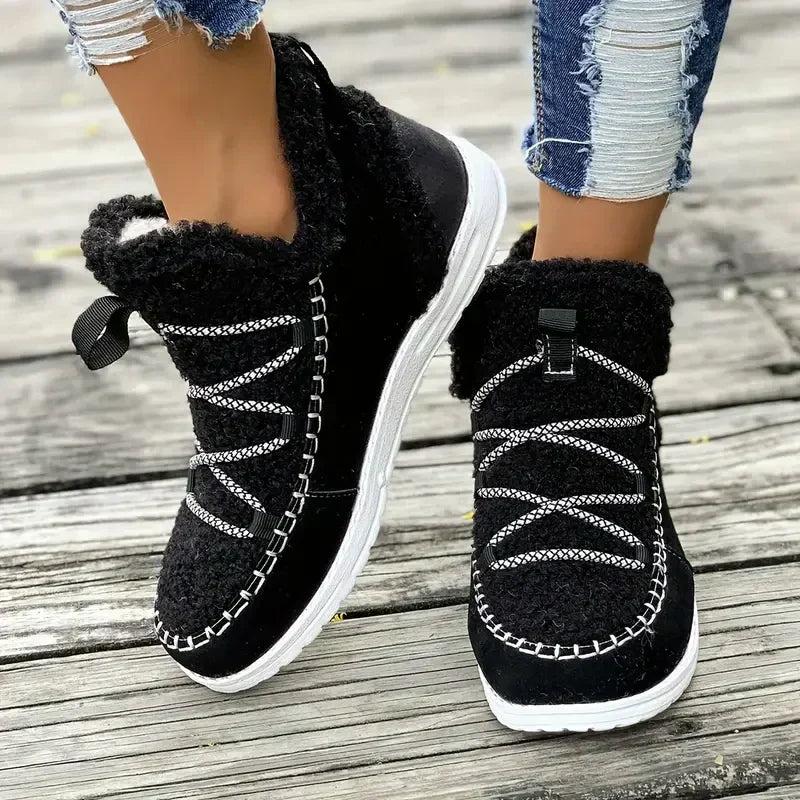 đ„Begrenzte StĂŒckzahl verfĂŒgbar 50 % Rabattđ„Bequeme, lĂ€ssige Damen-Schneestiefel in halber WadenlĂ€nge