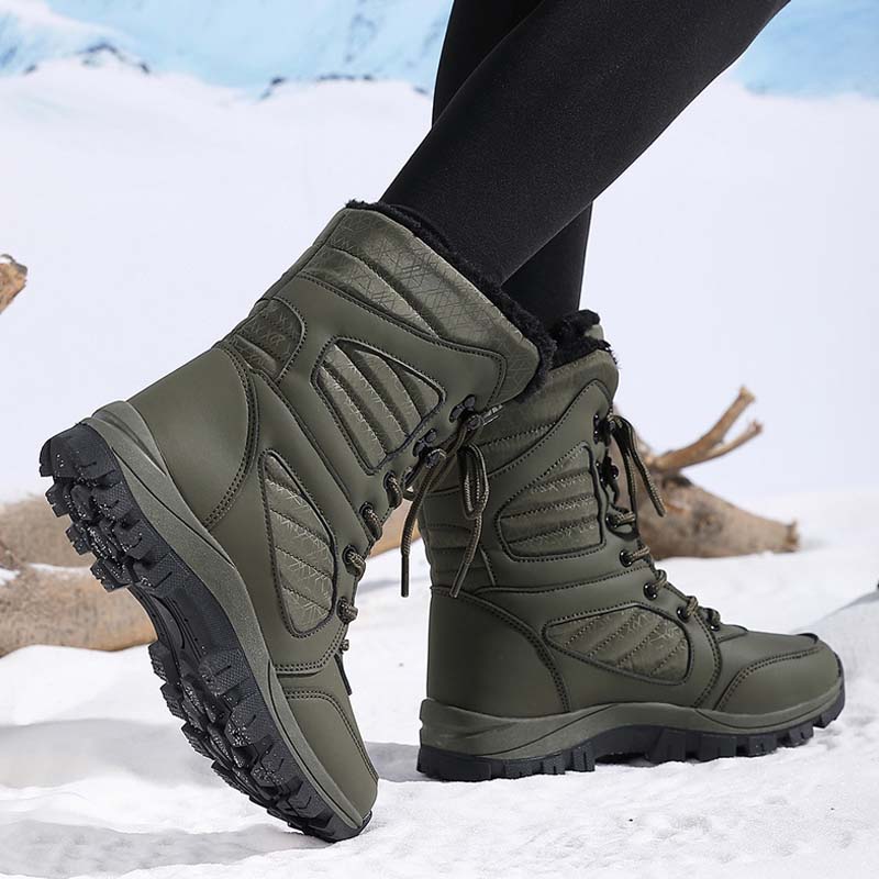🔥Begrenzte Stückzahl verfügbar 50% Rabatt🔥Warme, knöchelhohe Schneestiefel zum Schnüren für Damen