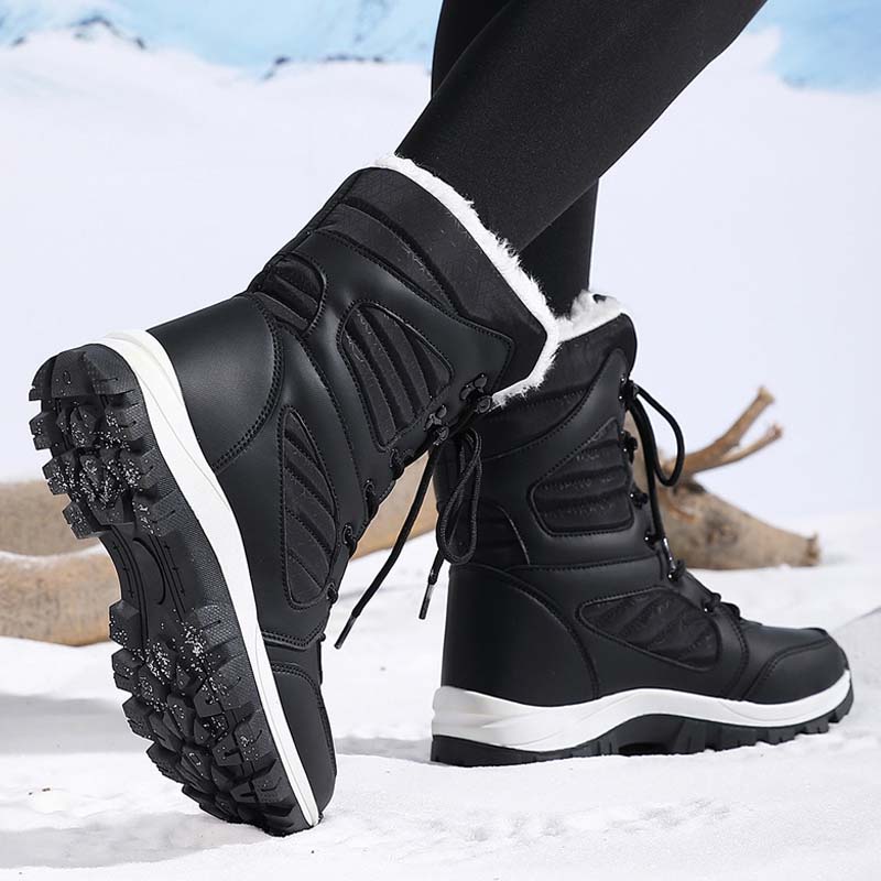 🔥Begrenzte Stückzahl verfügbar 50% Rabatt🔥Warme, knöchelhohe Schneestiefel zum Schnüren für Damen