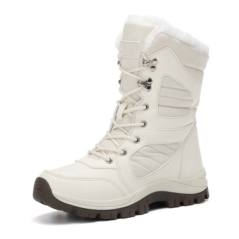 🔥Begrenzte Stückzahl verfügbar 50% Rabatt🔥Warme, knöchelhohe Schneestiefel zum Schnüren für Damen