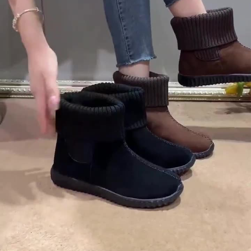 Warme Slip-On-Stiefeletten für Damen