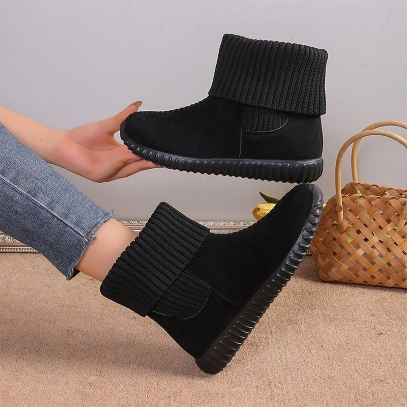 Warme Slip-On-Stiefeletten für Damen