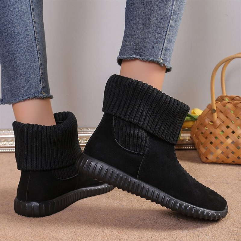 Warme Slip-On-Stiefeletten für Damen