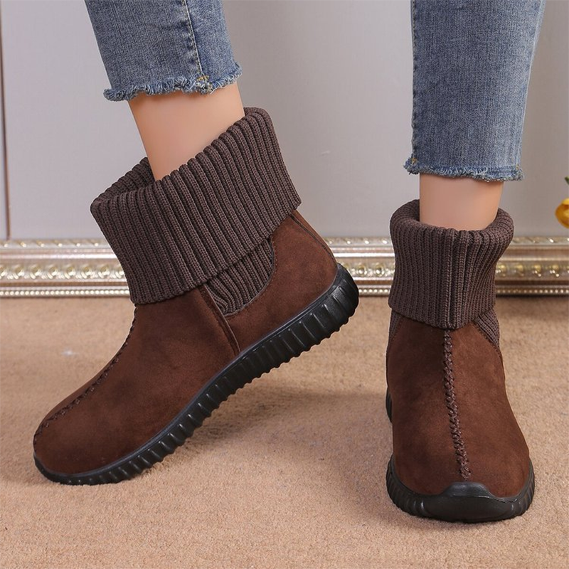 Warme Slip-On-Stiefeletten für Damen