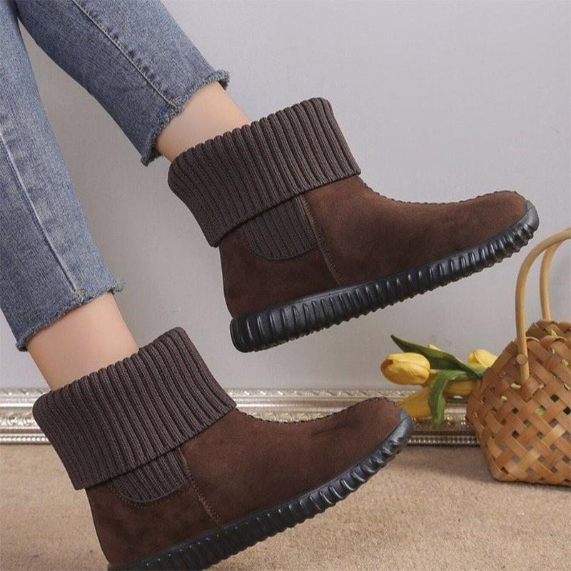 Warme Slip-On-Stiefeletten für Damen