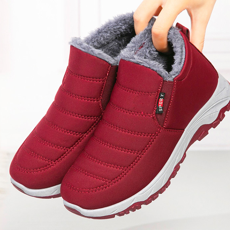 Bequeme, warme Slipper-Stiefeletten für Damen