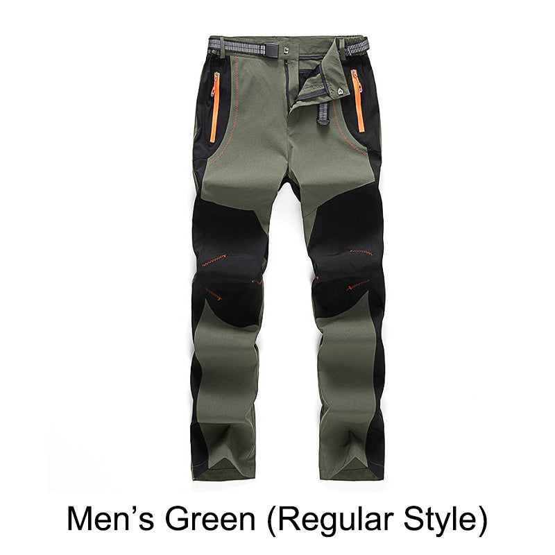 Winddichte, wasserdichte, warme Wanderhose mit elastischem Bund