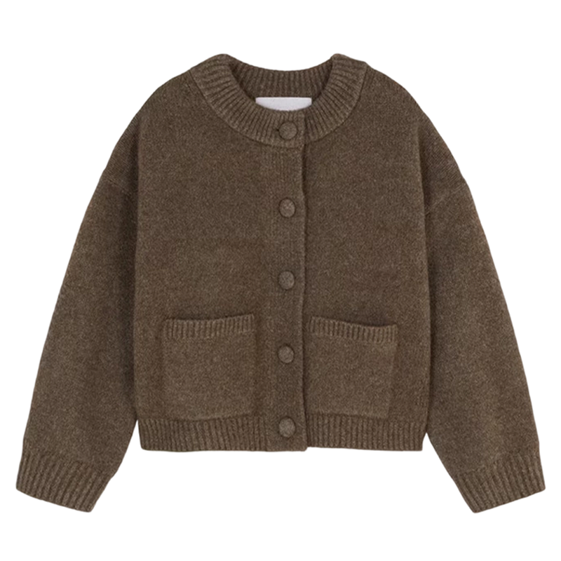 Damen-Strickjacke mit Knöpfen