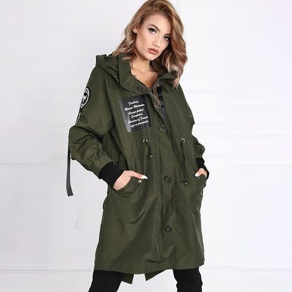 💜 LETZTER TAG DER AKTION – 50% RABATT 💜 Damenjacke mit langen Ärmeln und Kapuze