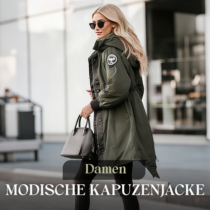 💜 LETZTER TAG DER AKTION – 50% RABATT 💜 Damenjacke mit langen Ärmeln und Kapuze