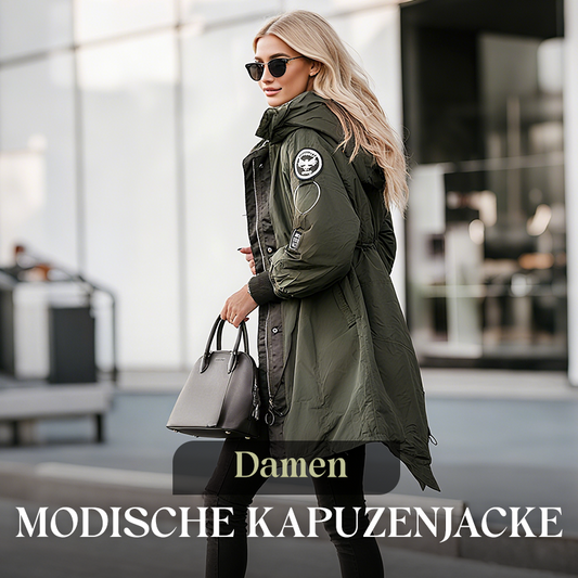 💜 LETZTER TAG DER AKTION – 50% RABATT 💜 Damenjacke mit langen Ärmeln und Kapuze