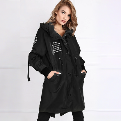 💜 LETZTER TAG DER AKTION – 50% RABATT 💜 Damenjacke mit langen Ärmeln und Kapuze