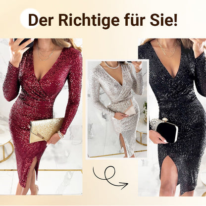 🎅Weihnachtsverkauf 50% Rabatt🎄Sexy Paillettenkleid im Bodycon-Stil✨