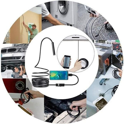 3 in 1 Endoskopkamera, Wasserdichte Endoskop Inspektion, Schlangenkamera Endoskop für Android TypC Mobiltelefone