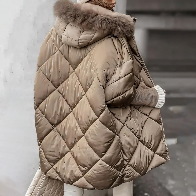 ❄️Winterschlussverkauf – 50% RABATT❄️Damen Midi-Parka mit Strickärmeln