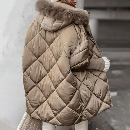 ❄️Winterschlussverkauf – 50% RABATT❄️Damen Midi-Parka mit Strickärmeln