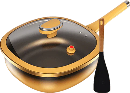 🍳✨ Antihaft-Topf aus Titanlegierung, 12 Zoll, mit Deckel 🍲💫